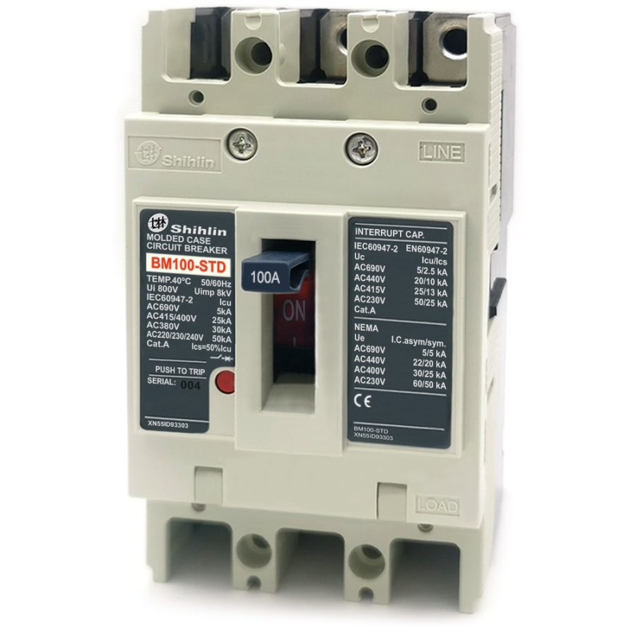 MCCB BM100-STD 3P 100A 30kA Shihlin