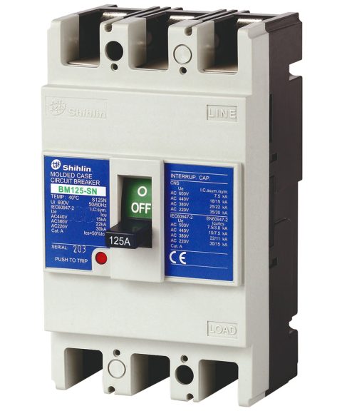 MCCB BM125-SN 3P 125A 22kA Shihlin