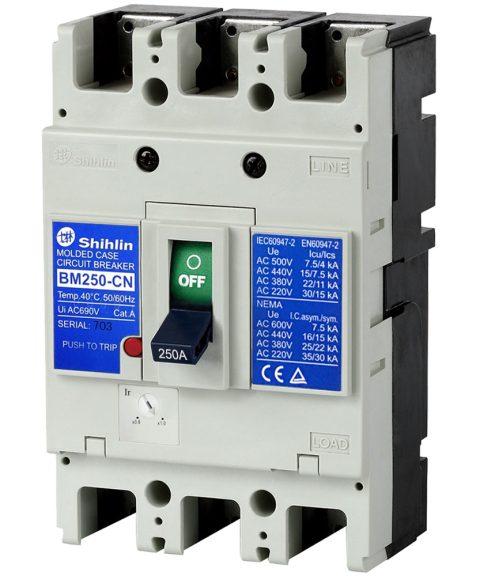 MCCB BM250-CN 3P 250A 22kA Shihlin