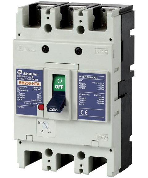 MCCB BM250-HTA 3P 250A 50kA Shihlin