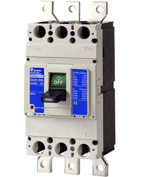 Aptopmat khối không thanh đồng MCCB Shihlin BM 400-CN 3P 400A 25kA
