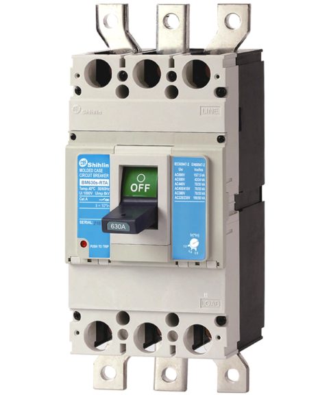 MCCB BM630s-RTA 3P 630A 70kA Shihlin