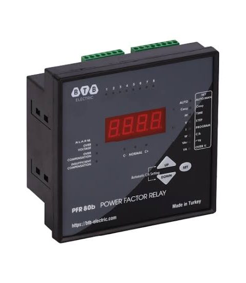 Bộ điều khiển tụ bù 8 cấp PFR-80b (415V, 50Hz, kích thước 144x144mm)