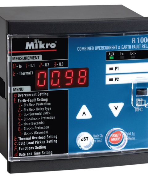 Rơ le bảo vệ quá dòng và chạm đất Mikro R1000-230A chính hãng