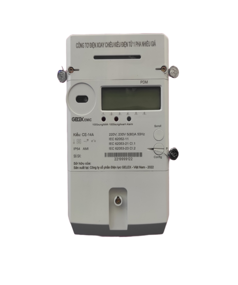 Công Tơ Điện Tử 1 Pha Nhiều Giá CE-14A EMIC 5(80)A