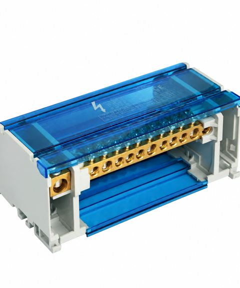 Cầu Đấu Chia Điện 1 Pha 2 Cực 100A UK207