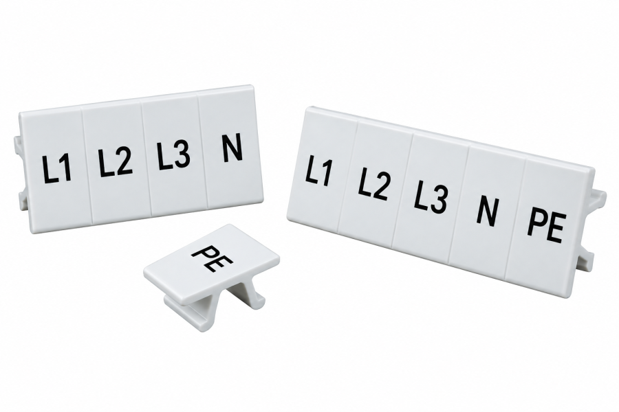 Thanh Ghi Nhãn Tủ Điện ZB6 / ZB8 / ZB10 In Ký Hiệu L1-N,PE