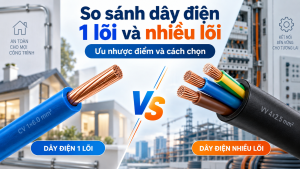 So sánh dây điện 1 lõi và nhiều lõi