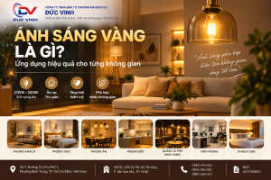 Ánh sáng vàng cho không gian sống