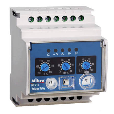 Rơ le bảo vệ điện áp Mikro MX 210-415V chính hãng