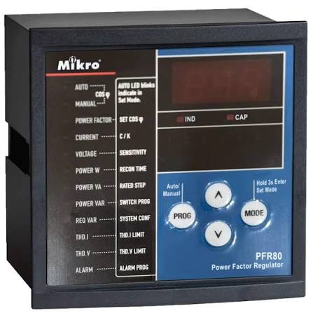 Bộ điều khiển bù công suất phản kháng Mikro PFR80-230A(RX) chính hãng