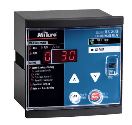 Rơ le bảo vệ dòng rò Mikro RX330-230A chính hãng