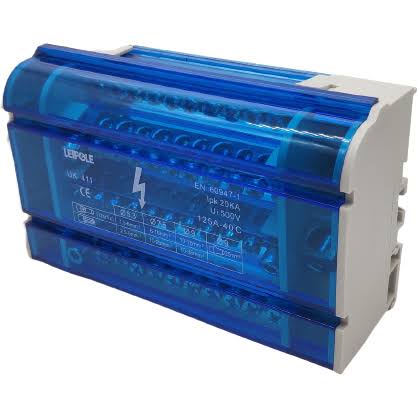 Cầu Đấu Chia Điện 3 Pha 4 Cực 100A UK411