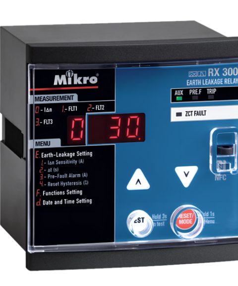 Rơ le bảo vệ dòng rò Mikro RX300-230A chính hãng